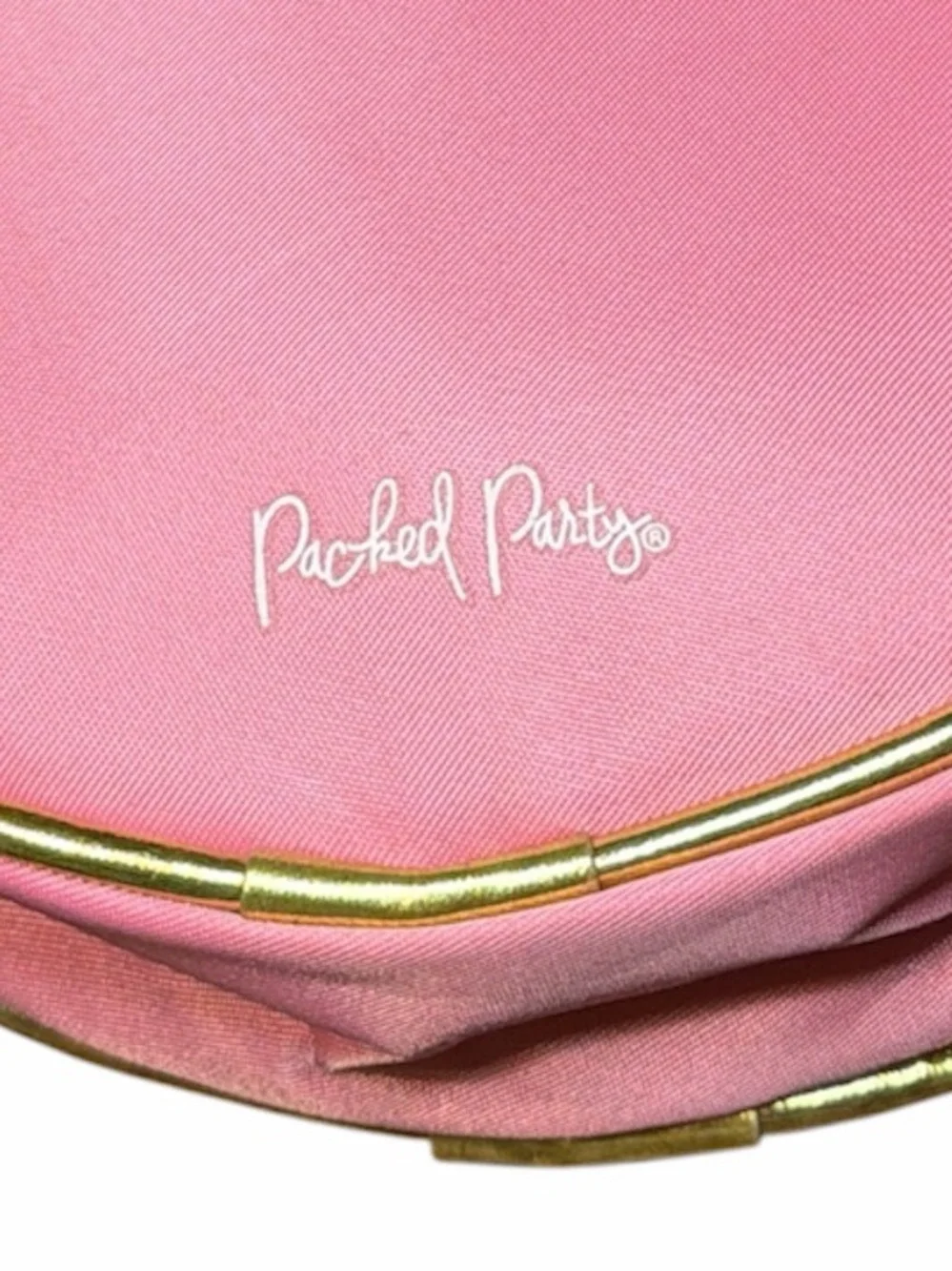Packed Party Pink Round Pouch - 